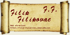 Filip Filipovac vizit kartica